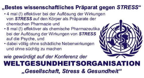 Bestes wissenschaftliches Medikament gegen STRESS